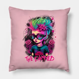Punk Girl - The Damned Pillow