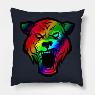 Colorful Fantastic Roaring Tiger Tee Impressive Gift Pillow