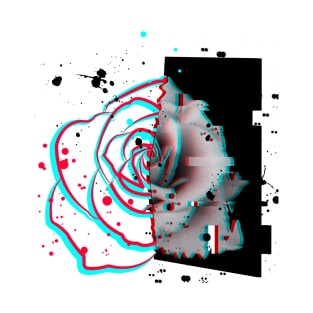 Glitch Rose art T-Shirt