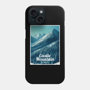 Castle Mountain Alberta Canada ski Phone Case