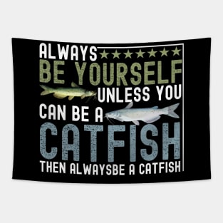 funny catfish Tapestry