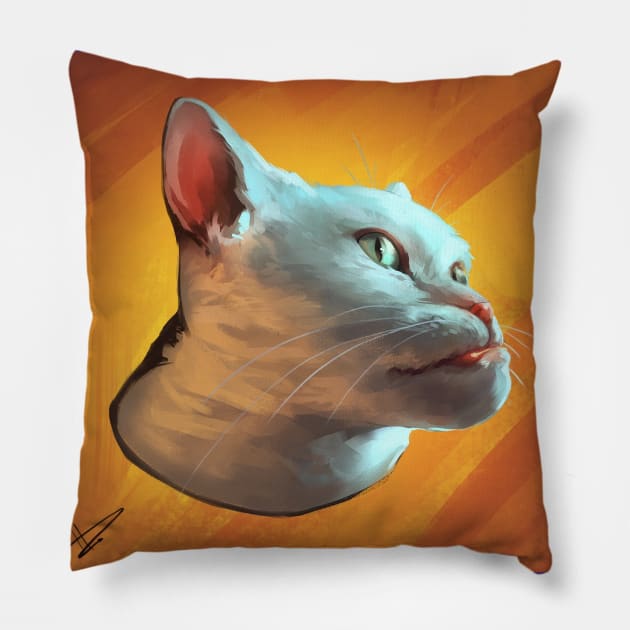 Marla is a Work of Art Pillow by MarlaCat