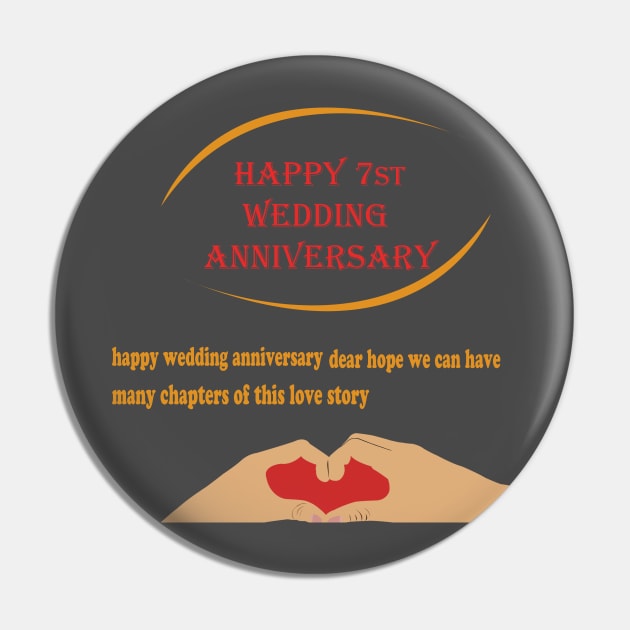 happy 7st wedding anniversary Pin by best seller shop