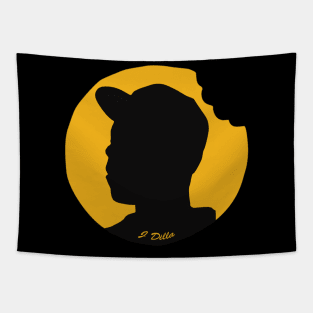 silouette moon jdilla Tapestry