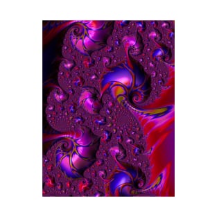 Vibrant Trippy Groovy Colorful Fractal T-Shirt