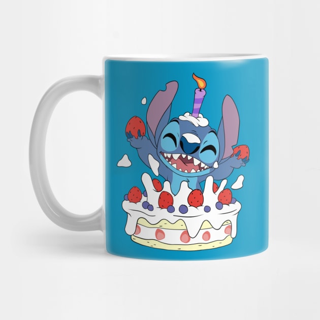 Happy Birthday Stitch - Stitch - Mug