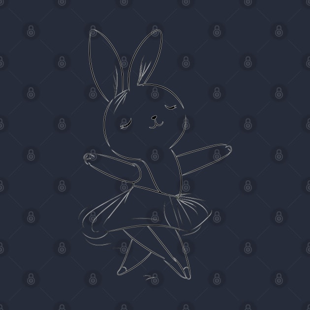 Little ballerina, dancing rabbit by NATLEX