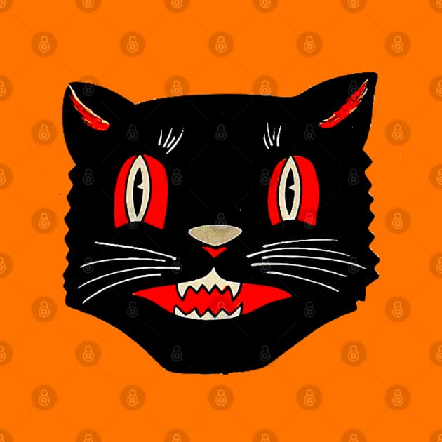 Vintage Halloween Cat 03 by The Curious Cabinet