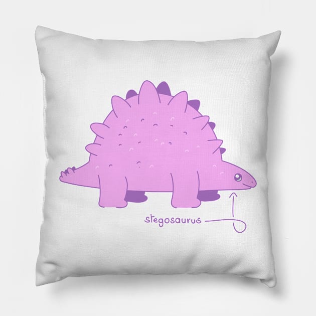 stegosaurus Pillow by Trijucre