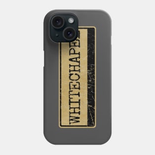 Aliska, text black retro Whitechapel Phone Case