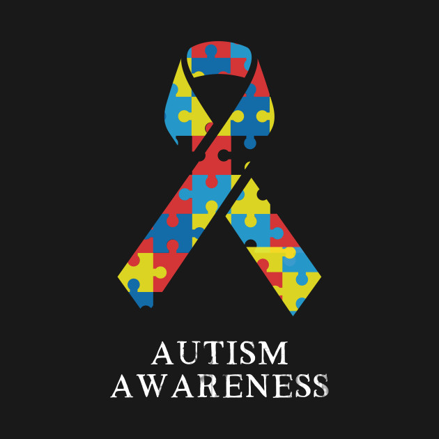Discover Autism Awareness Colorful Ribbon Awareness Month Commemorative Graphic - Autism Awareness - T-Shirt