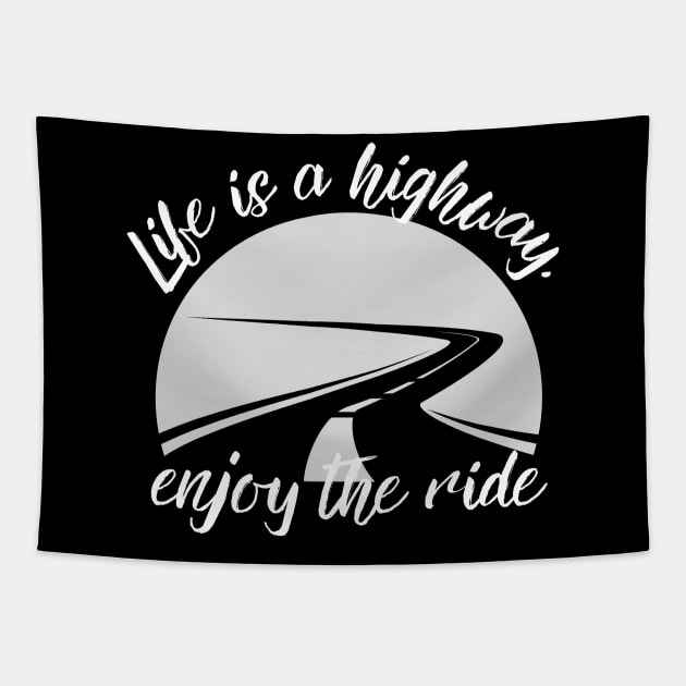 Life is a Highway: Enjoying the Journey of Life Tapestry by AbstractWorld