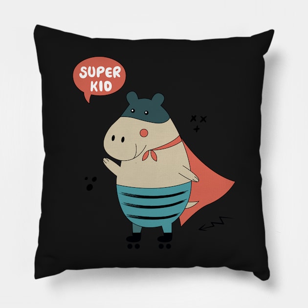 Cute Hippo Pillow by Savvalinka