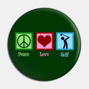 Peace Love Golf Pin