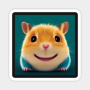 A cute hamster with friendly smile Magnet