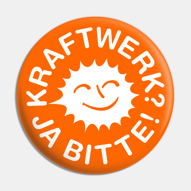 Kraftwerk? Ja Bitte! German Retro Tribute Art Pin by DankFutura