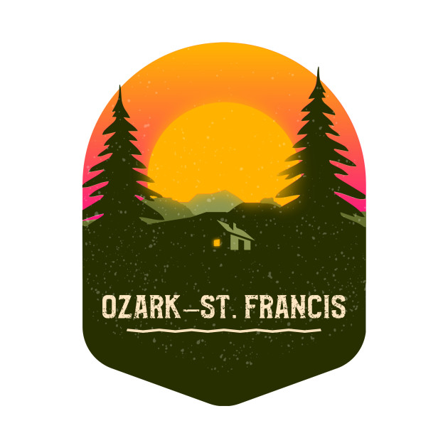 Ozark-St. Francis Camping Hiking and Backpacking through National Parks, Lakes, Campfires and Outdoors - Ozark St Francis - Phone Case