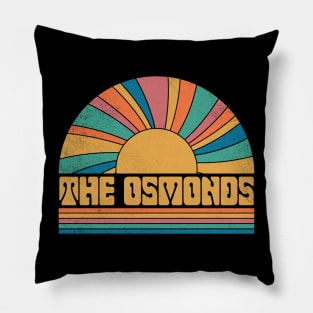 Graphic Osmonds Name Distressed Birthday Vintage Style Pillow