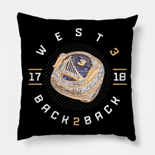 David West 3 Back 2 Back Championship Ring 2017-18 Pillow
