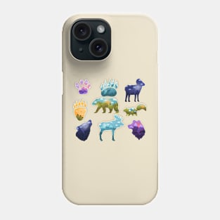 animals silhouettes landscape inside Phone Case