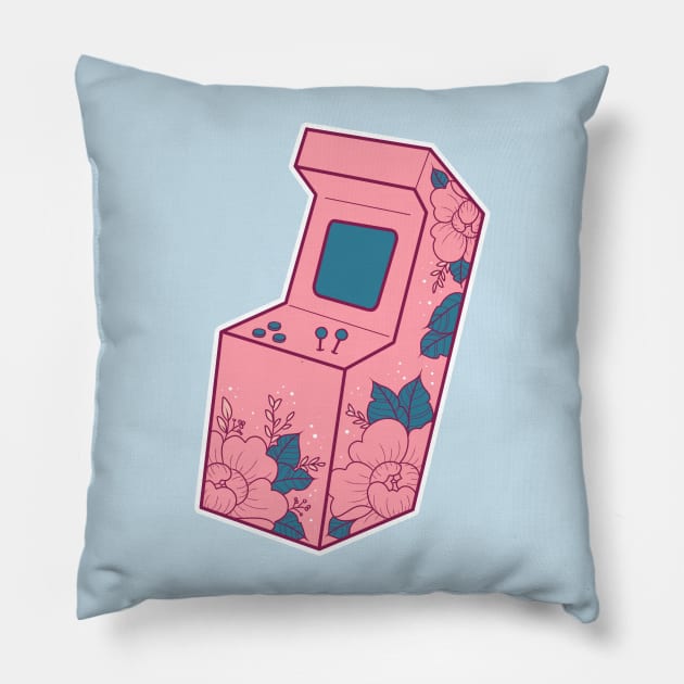 Floral Arcade Pillow by Mikesgarbageart