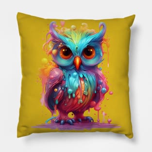 Cute Colorful Owl Pillow