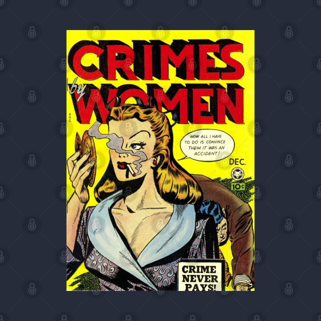 Crimes by Women Vintage Comic Book by MairlaStore