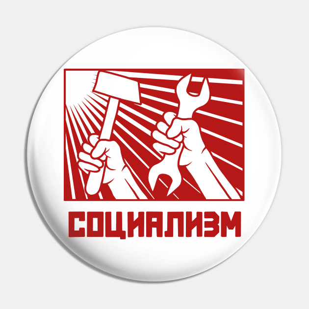 Socialism Pin by valentinahramov