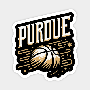 PURDUE Basketball Tribute - Basketball Purdure University Design Purdue Tribute - Basket Ball Player Magnet