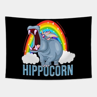 Funny Unicorn Hippo Hippocorn Tapestry