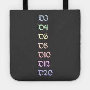 Pastel Hit Dice Tote