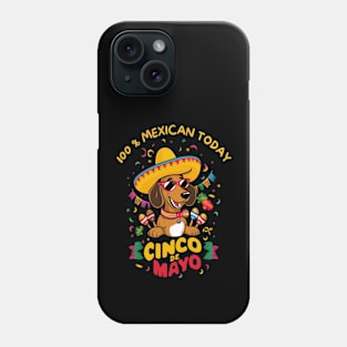 Dachshund Dog Cinco de Mayo Phone Case