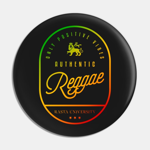Rasta University Authentic Reggae Rasta Colors Pin by rastauniversity