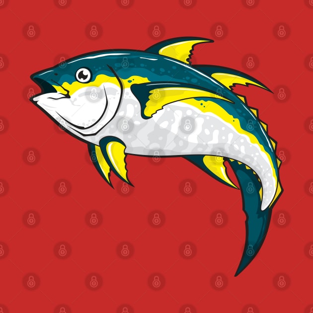 Tuna Fish Illustration by Mako Design 