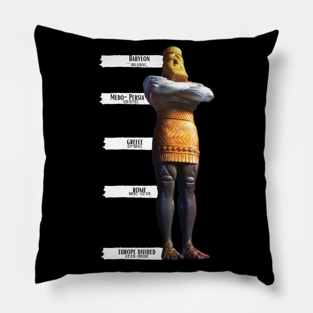 Book of Daniel Prophecy Statue Pillow by Ruach Runner