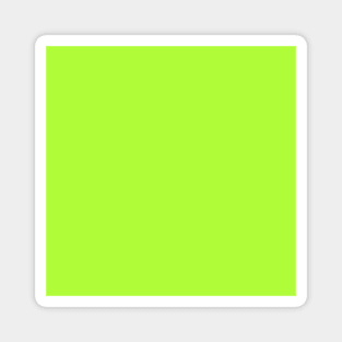 Chartreuse: Plain bright green, ultra bright neon lime green, just color Magnet