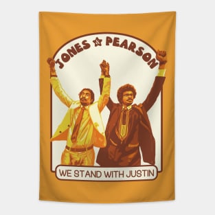 Jones & Pearson - We Stand With Justin Tapestry