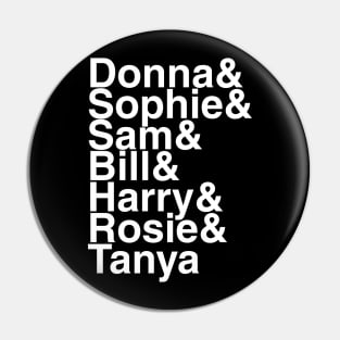 Mamma Mia Helvetica List Pin