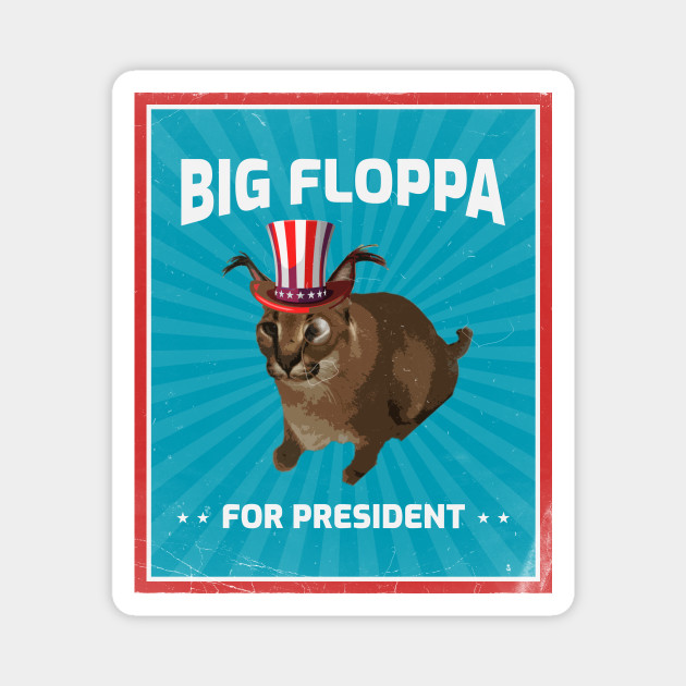 Big Floppa Art Prints for Sale