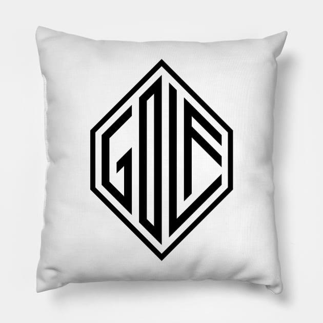 Golf Logo Pillow by SATUELEVEN