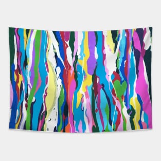 Spring Color Riot Fluid Abstract Tapestry