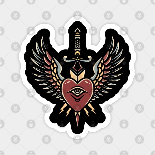winged heart tattoo Magnet by donipacoceng