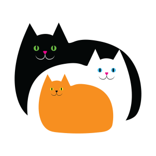 Cat Family on Halloween T-Shirt