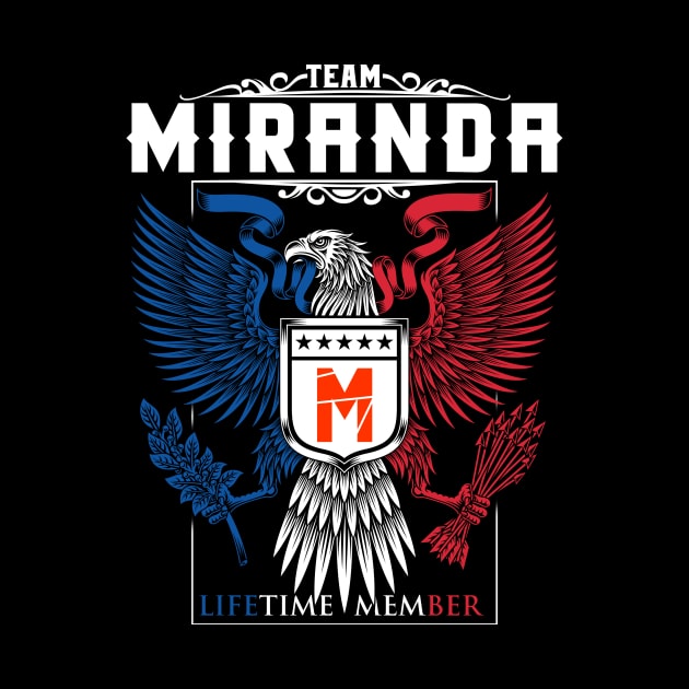 TEAM MIRANDA LIFETIME MEMBER ,MIRANDA NAME by benkjathe