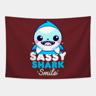 Baby Shark Smile Tapestry