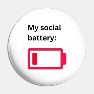 Low social battery Pin