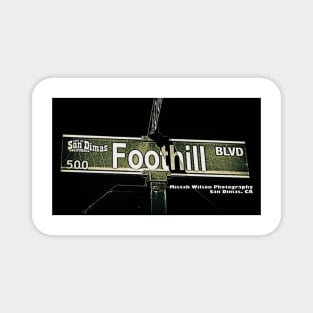 Foothill Boulevard, San Dimas, California by Mistah Wilson Magnet