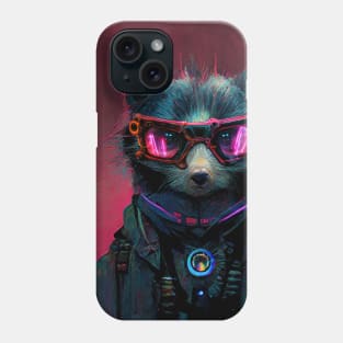 Cyberpunk Racoon Soldier Phone Case