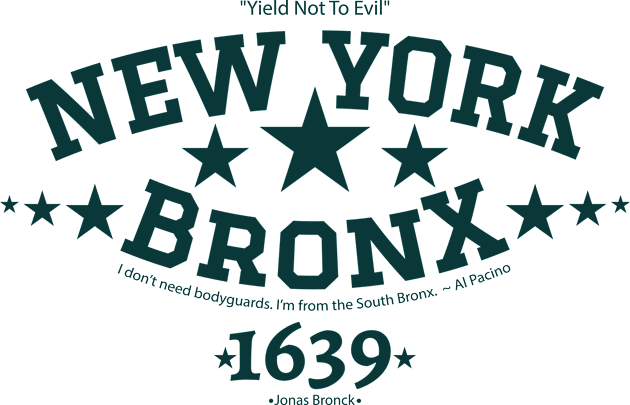 New York Bronx 'Yield to the Evil' Logo Shirt Kids T-Shirt by Boogosh