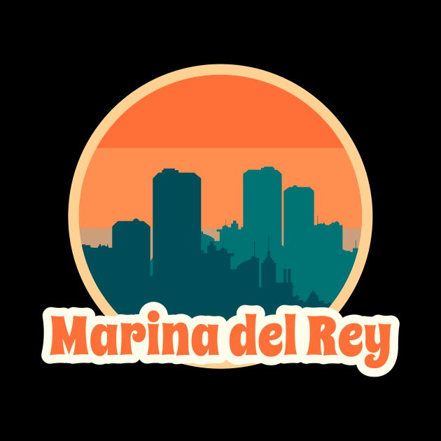 Vintage Marina del Rey by victoria@teepublic.com